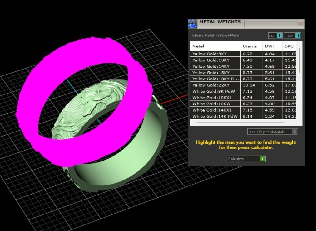 Wedding rings wolves 3D print model_8