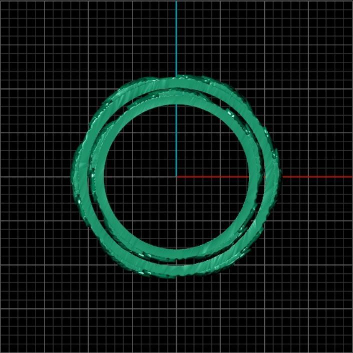 Wedding rings wolves 3D print model_4