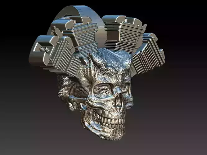 BIKERS SKULL PENDANT