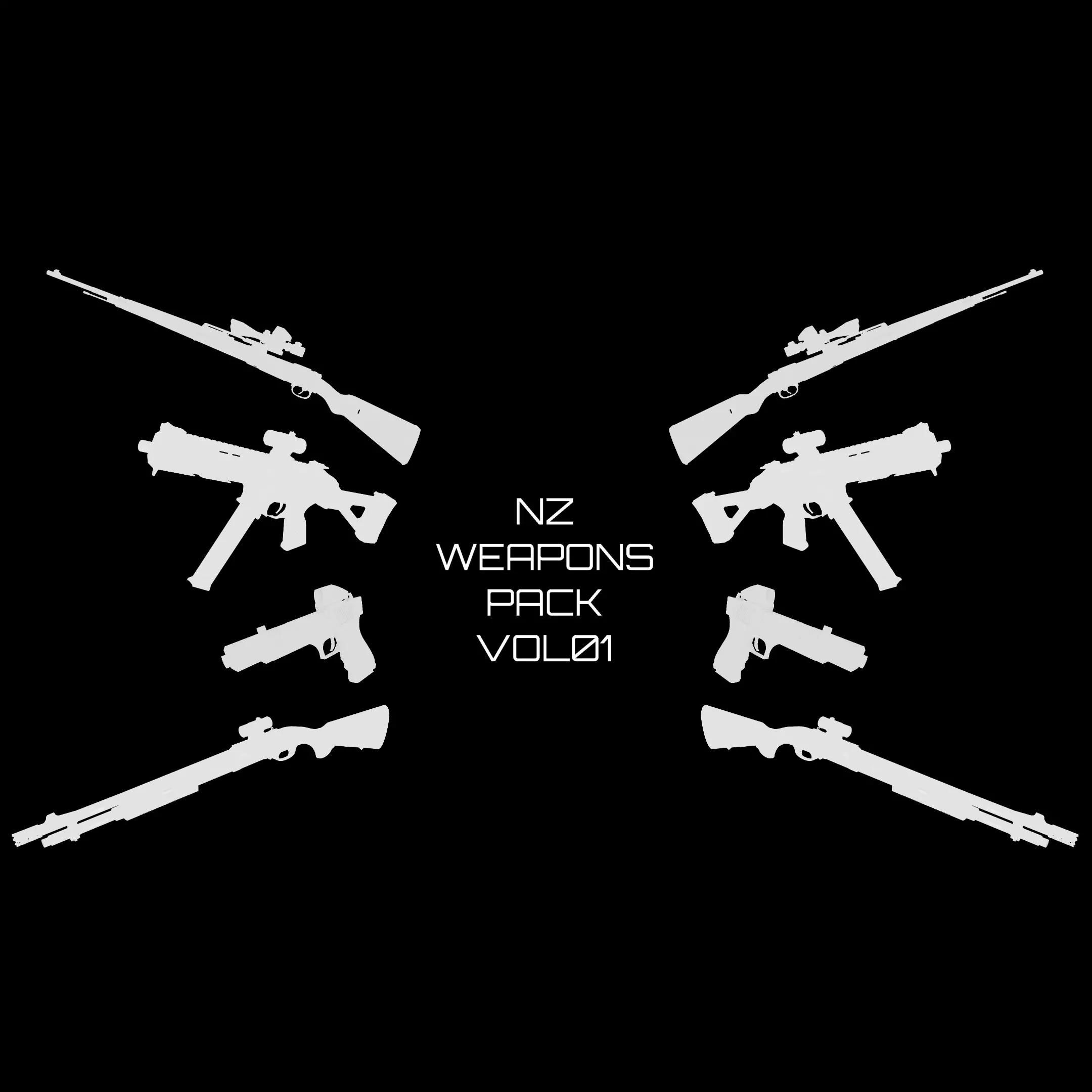 NZ Weapons Pack Vol01 Low-poly 3D model_0