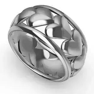 Patterned Ring 3D model Texture