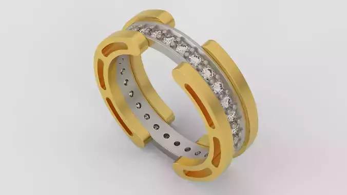 Wedding rings 3d print model C28