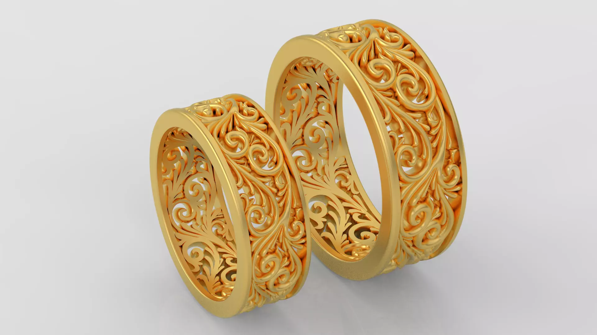 Wedding Rings 3D print model C29 Free 3D print model