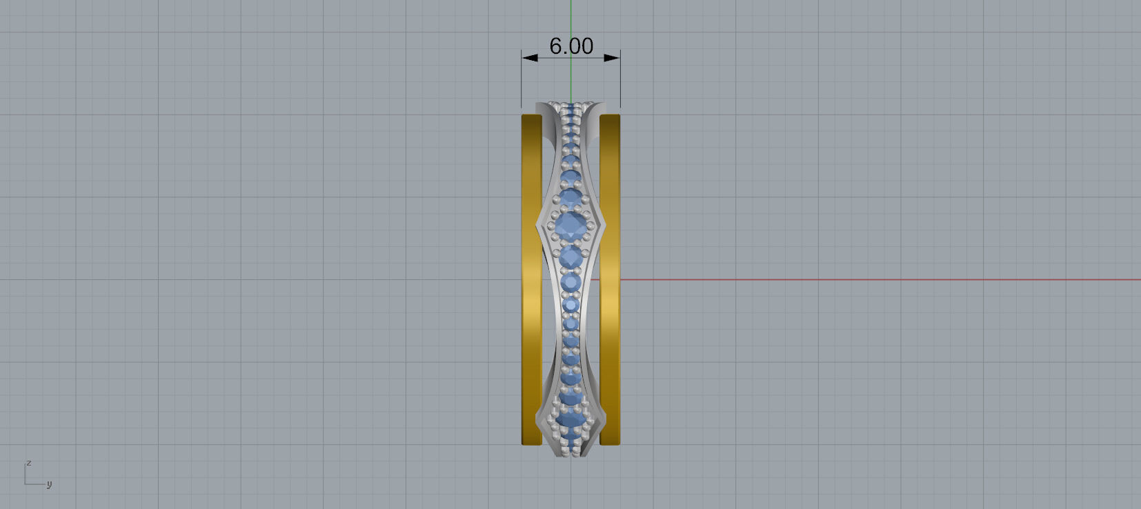 Wedding Ring 3D print mocel C30 3D print model_9