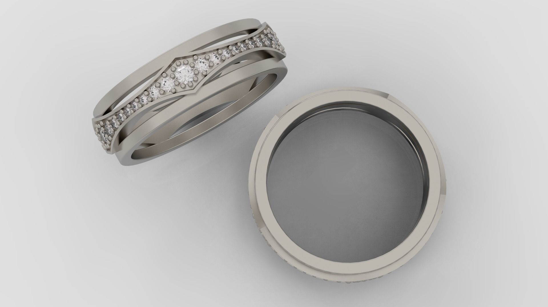 Wedding Ring 3D print mocel C30 3D print model_5