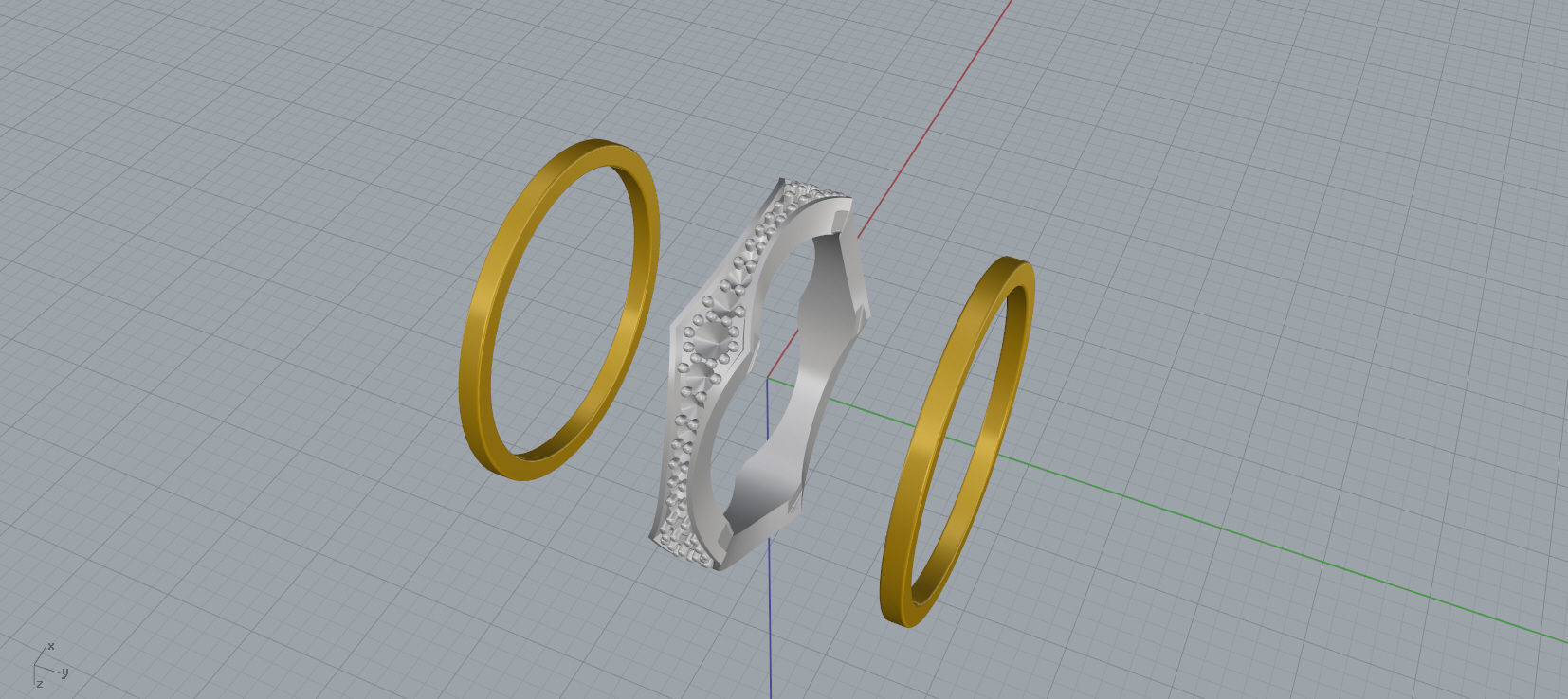 Wedding Ring 3D print mocel C30 3D print model_13