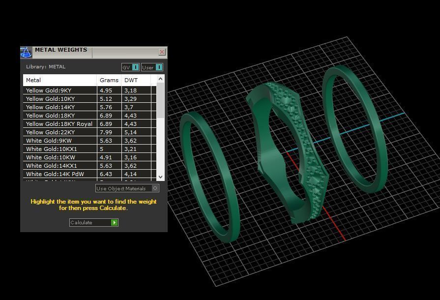 Wedding Ring 3D print mocel C30 3D print model_15