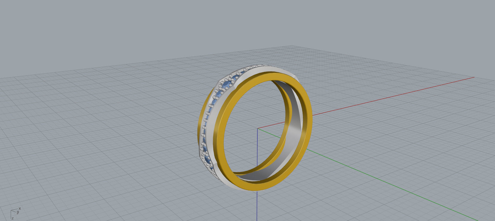 Wedding Ring 3D print mocel C30 3D print model_11