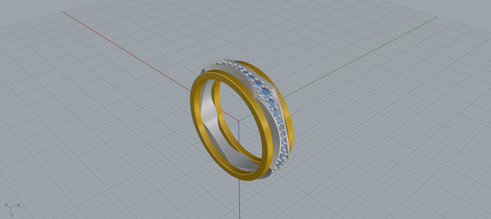 Wedding Ring 3D print mocel C30 3D print model_10