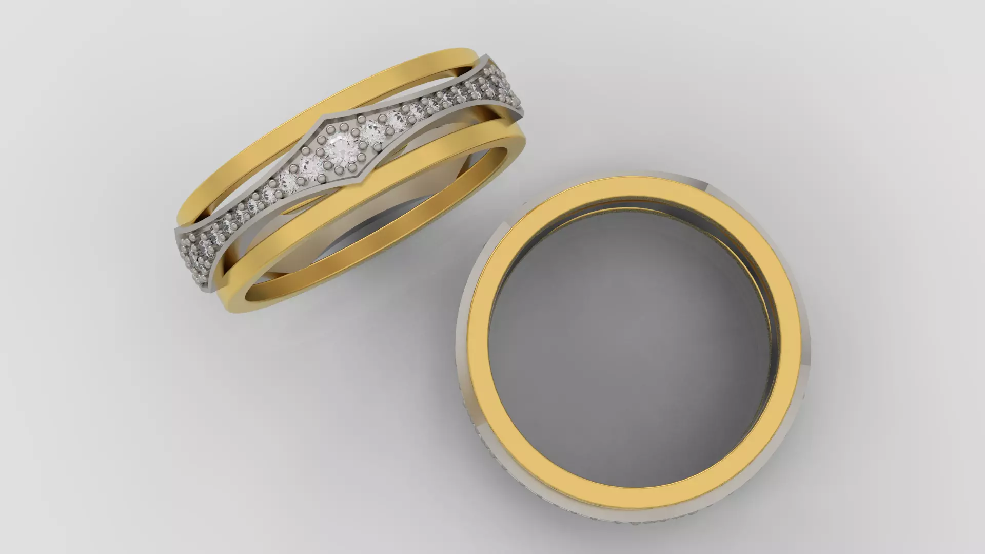 Wedding Ring 3D print mocel C30 3D print model_0