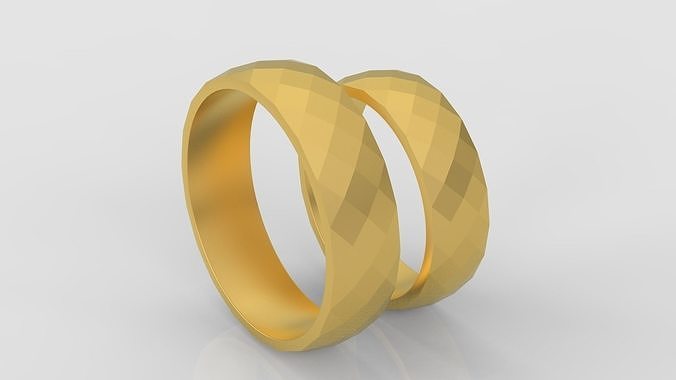 Wedding Rings 3D print model C31 Free 3D print model