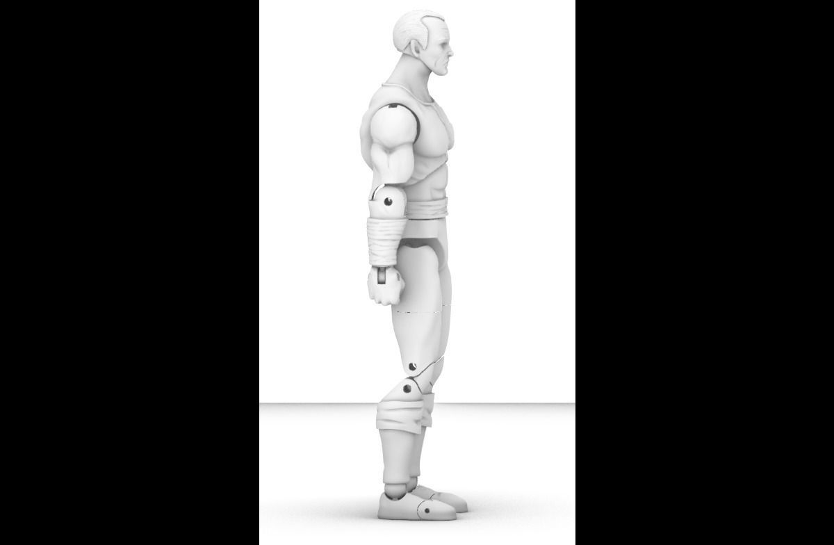 Black Adam - Articulated Action Figure - Comics Style 3D print model_6