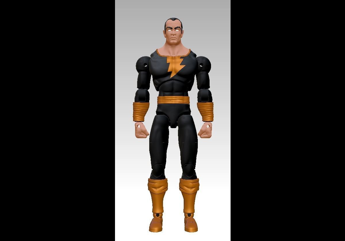 Black Adam - Articulated Action Figure - Comics Style 3D print model_1