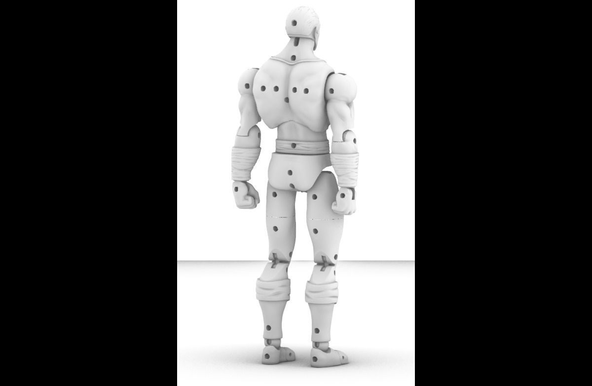 Black Adam - Articulated Action Figure - Comics Style 3D print model_7