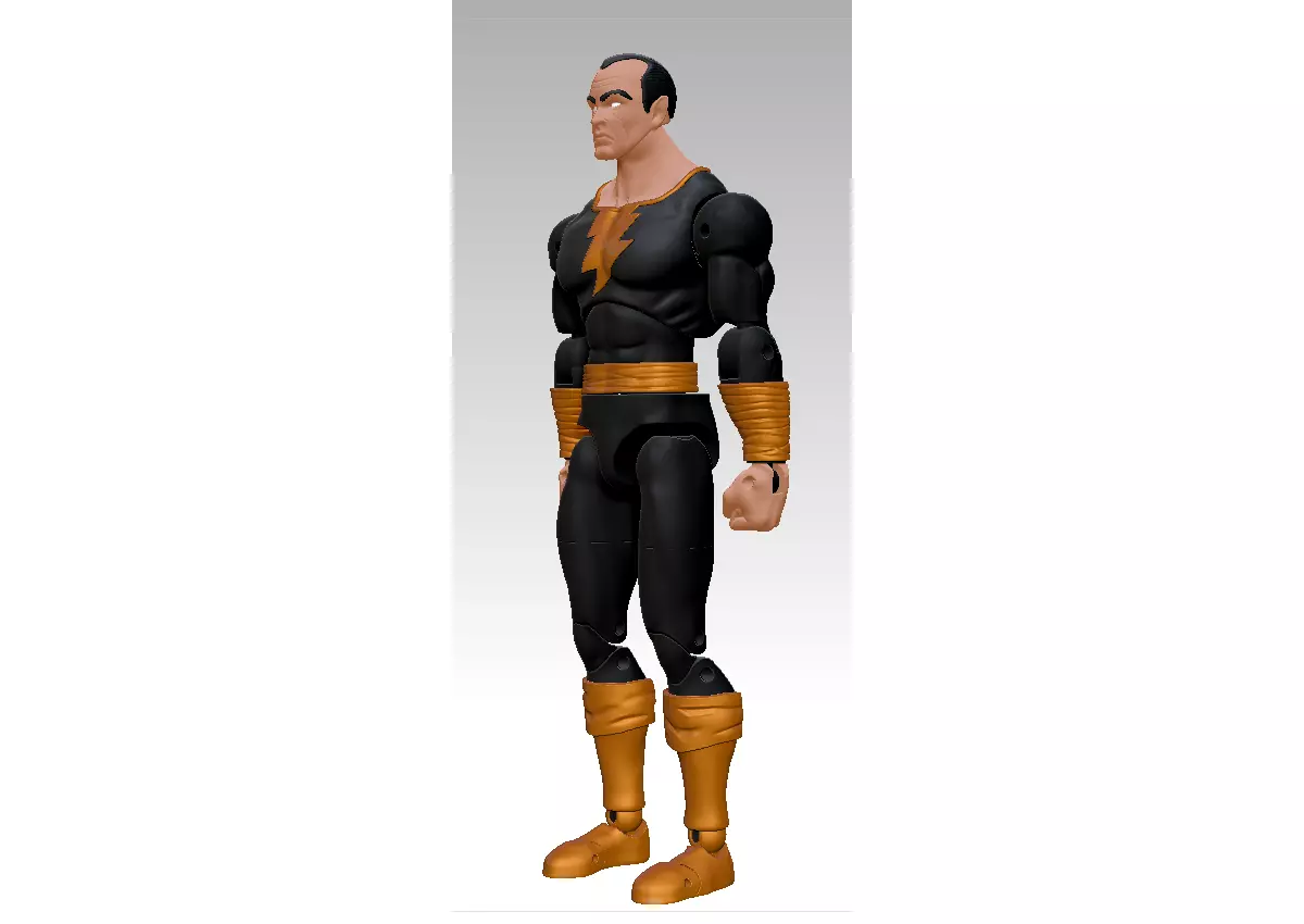 Black Adam - Articulated Action Figure - Comics Style 3D print model_0
