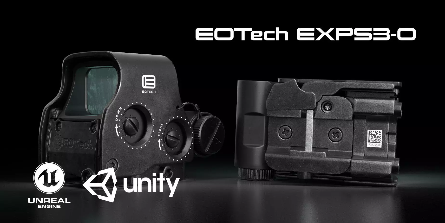 EOTech EXPS3-0 Low-poly Gameready 3D model Low-poly 3D model_0