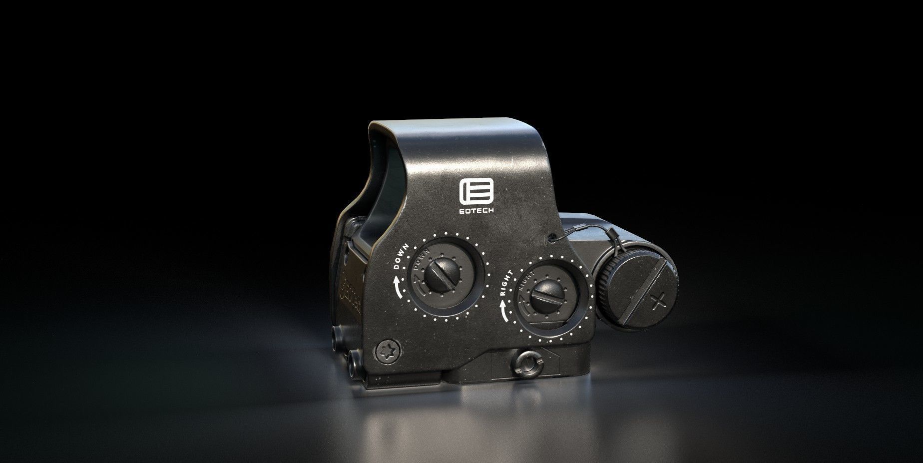 EOTech EXPS3-0 Low-poly Gameready 3D model Low-poly 3D model_5