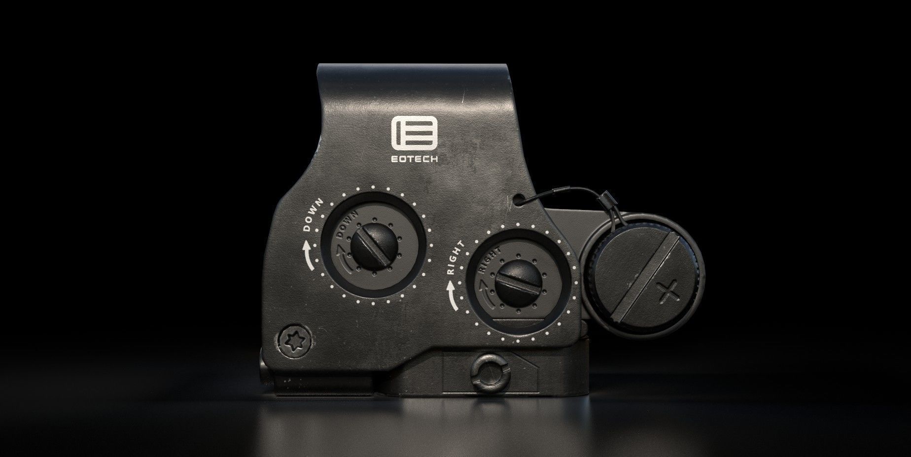 EOTech EXPS3-0 Low-poly Gameready 3D model Low-poly 3D model_2