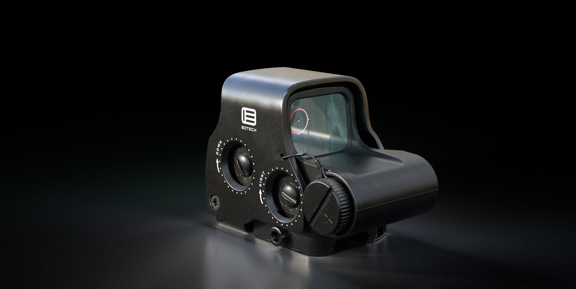 EOTech EXPS3-0 Low-poly Gameready 3D model Low-poly 3D model_7