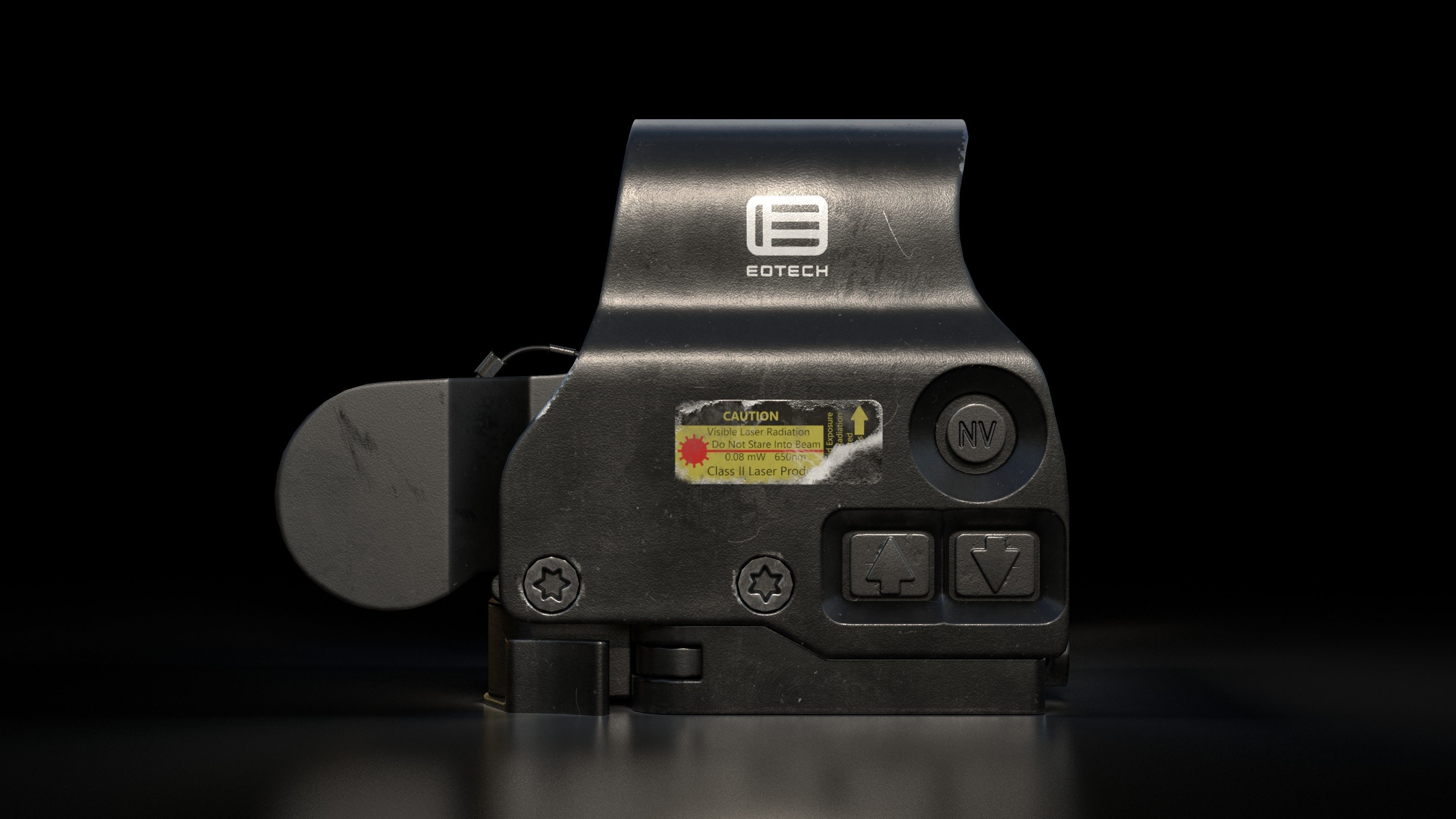 EOTech EXPS3-0 Low-poly Gameready 3D model Low-poly 3D model_1