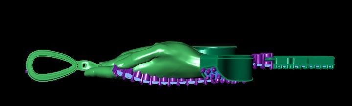 Praying Hand Cross Pendant 3D print model_17