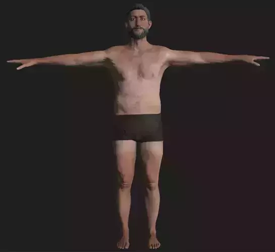 Old Man Without Clothes