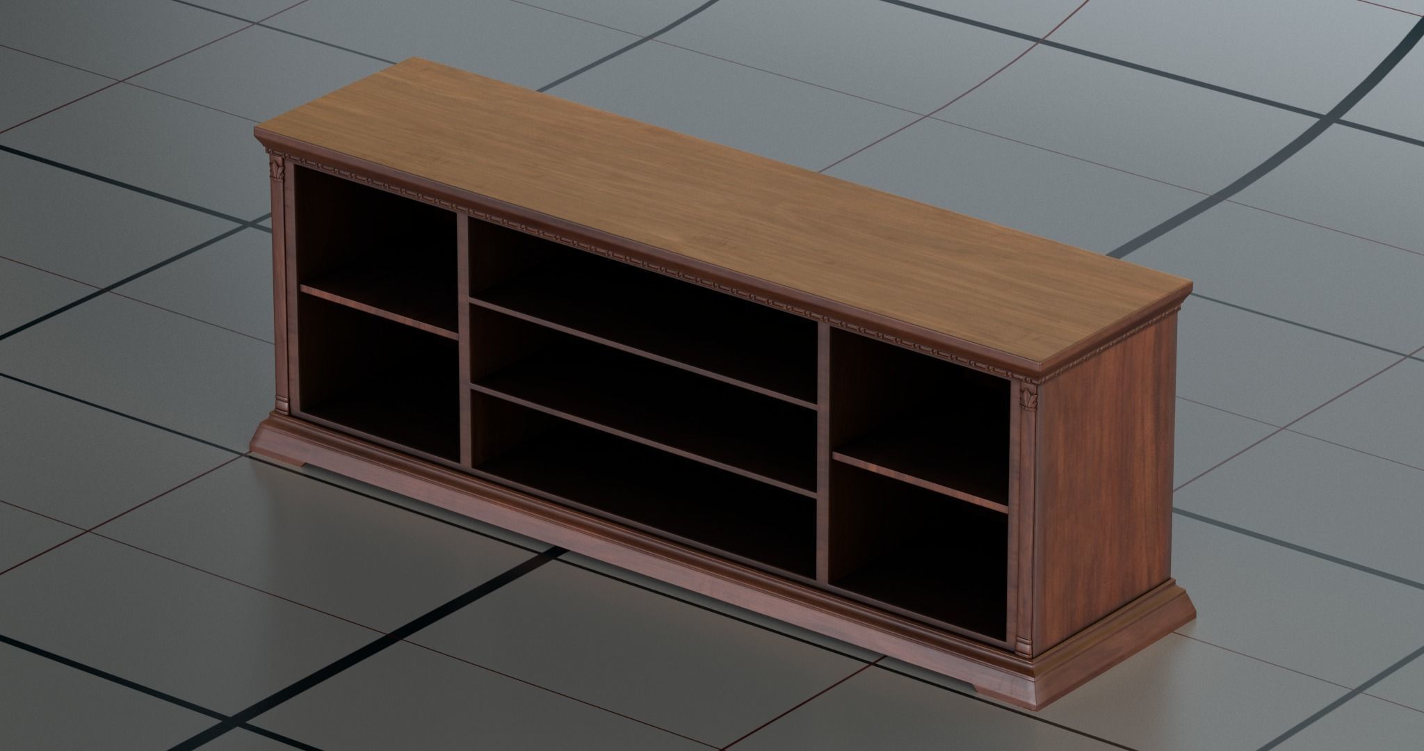 Dresser 1 PBR sideboard 3D model_9