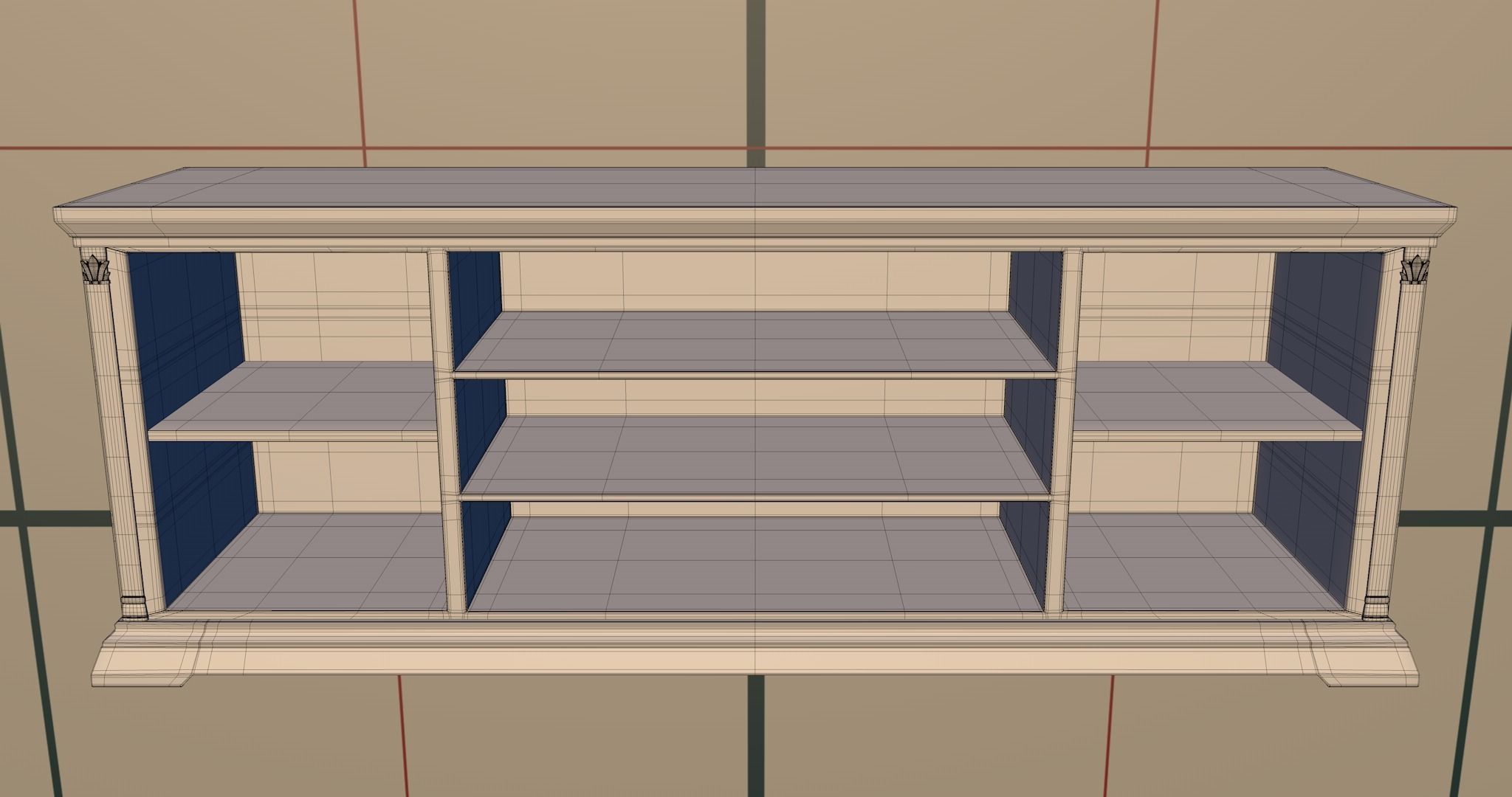 Dresser 1 PBR sideboard 3D model_13