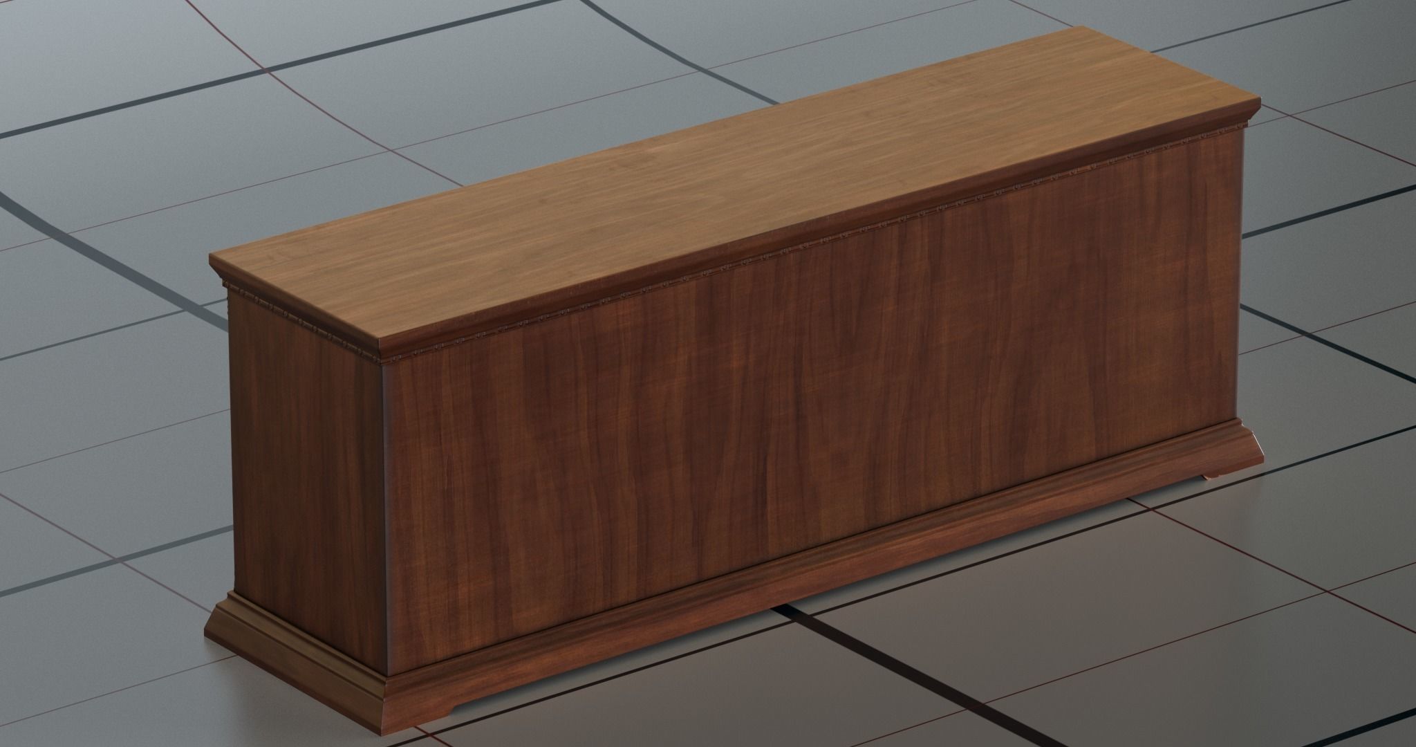 Dresser 1 PBR sideboard 3D model_3