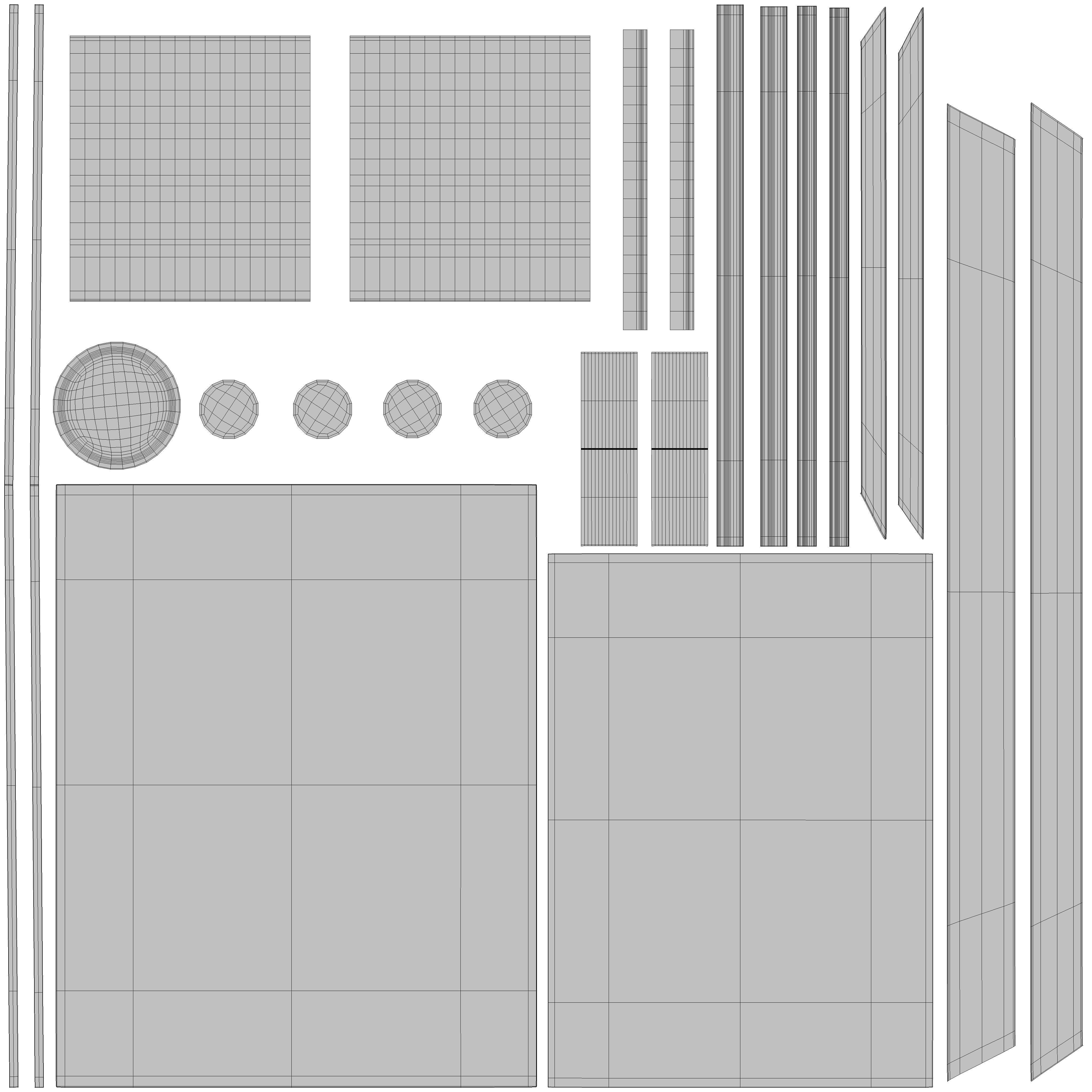 Dresser 1 PBR sideboard 3D model_19