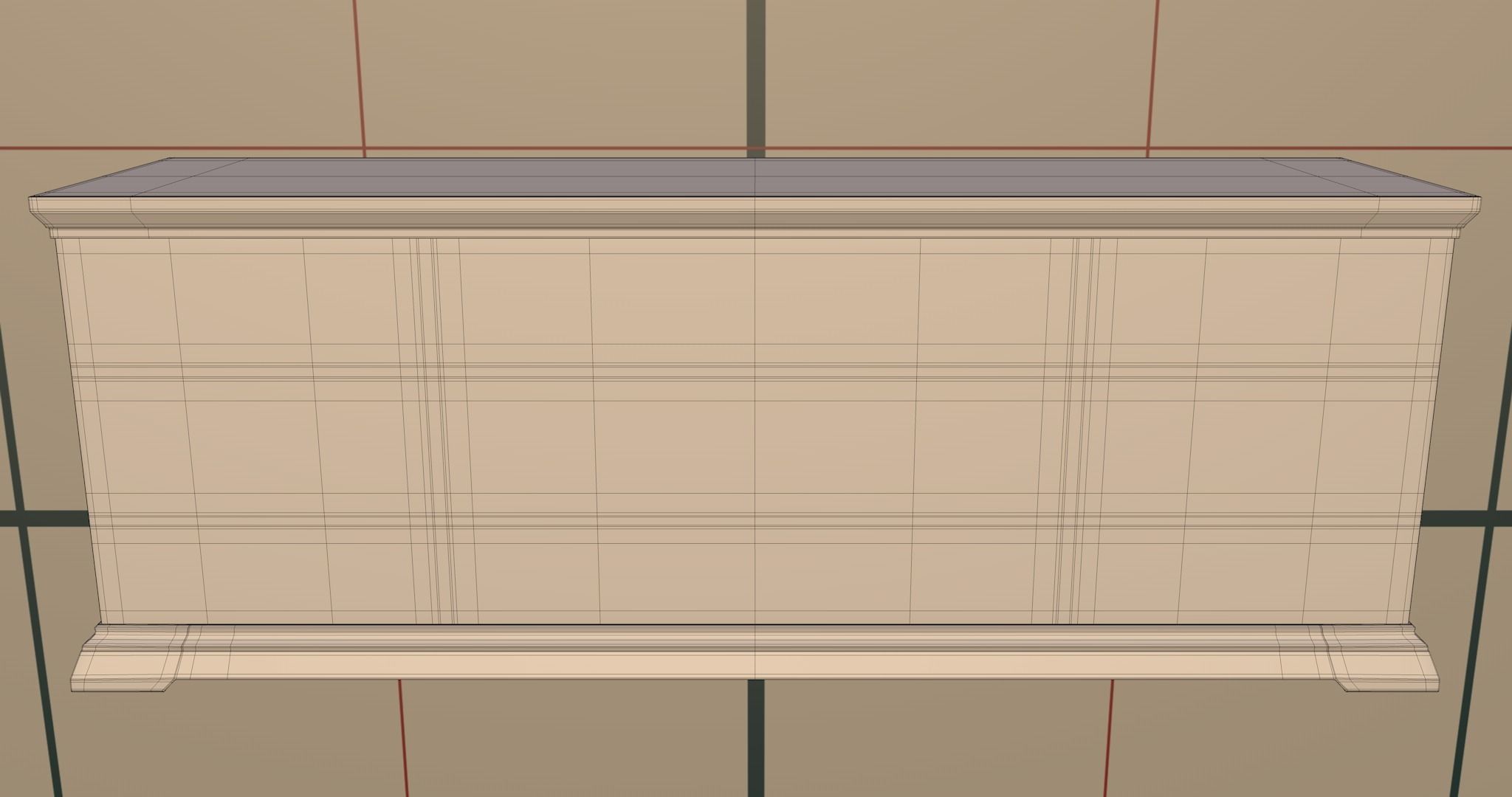 Dresser 1 PBR sideboard 3D model_14