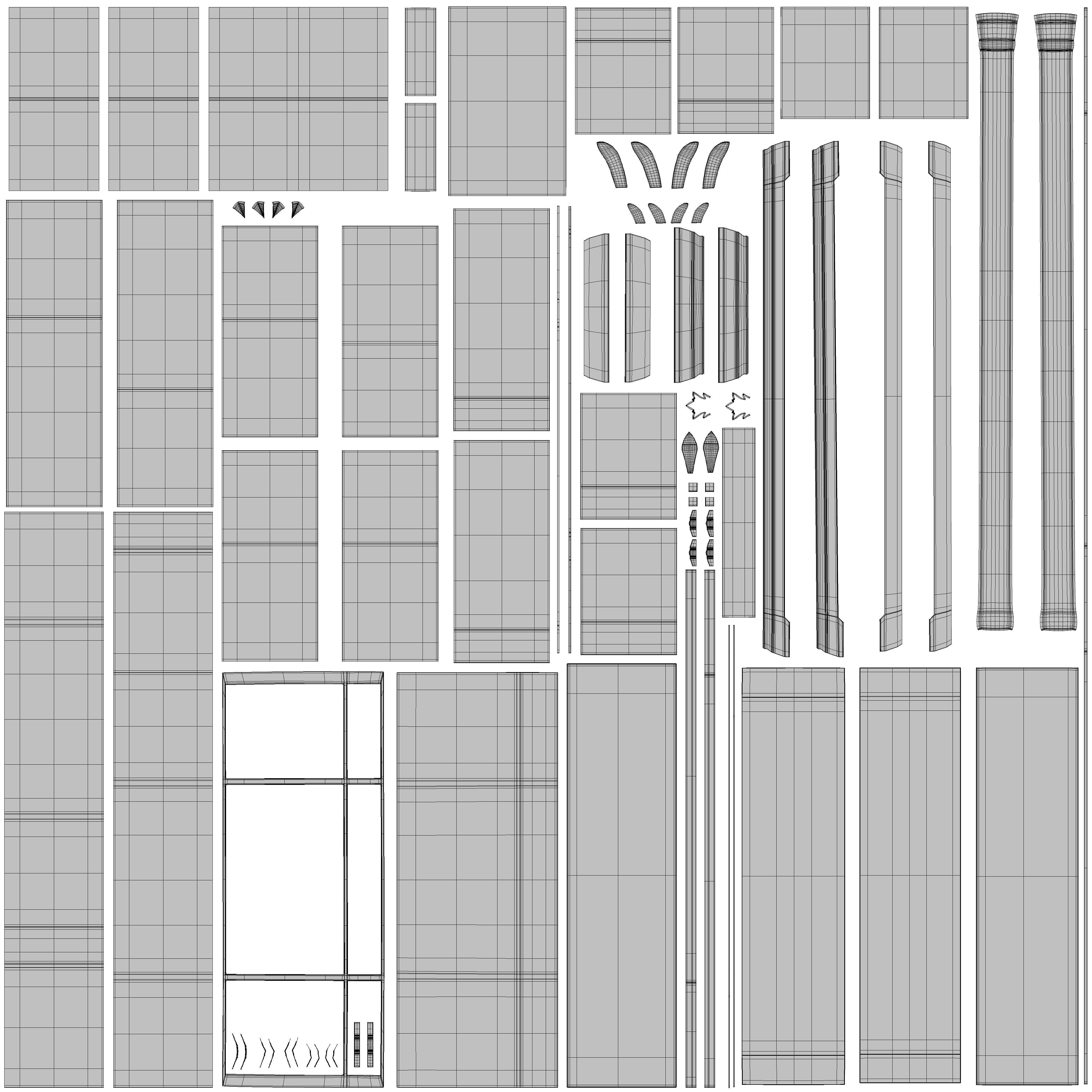 Dresser 1 PBR sideboard 3D model_17