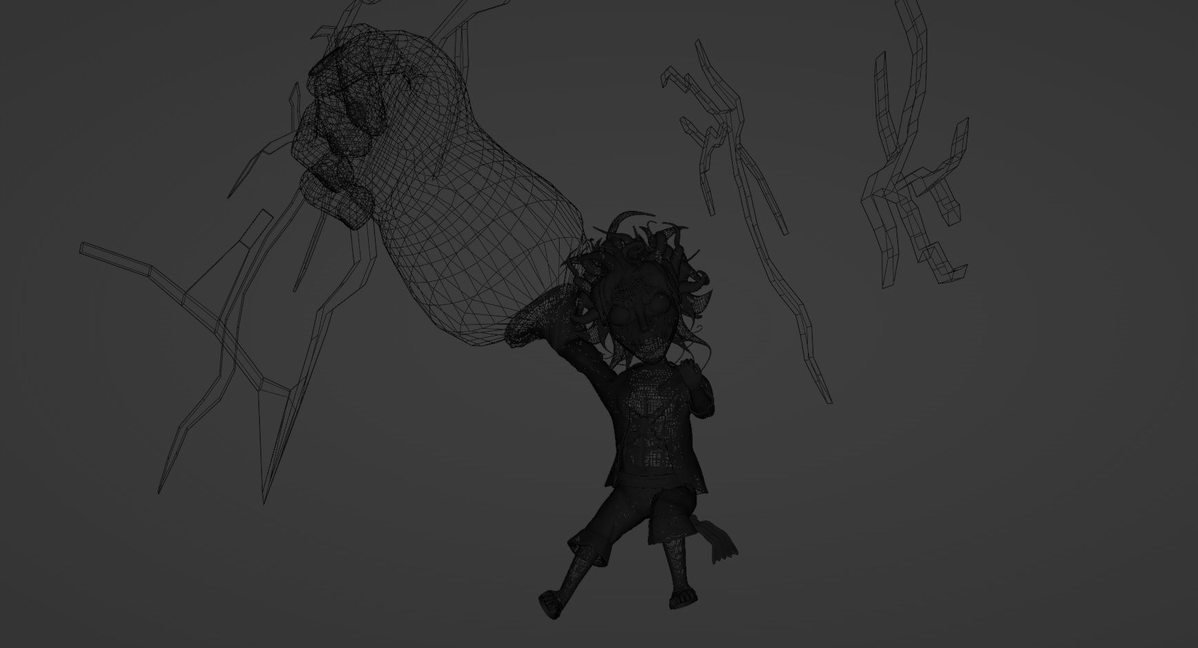 Chibi Luffy Gear 5 Low-poly 3D model_2