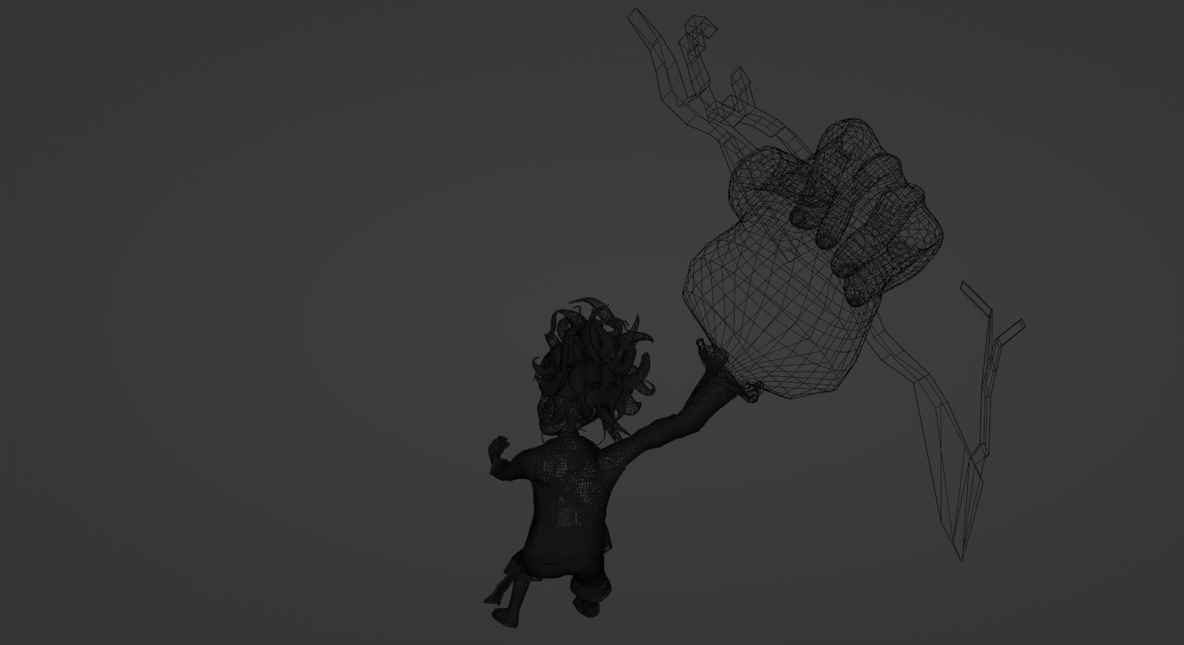 Chibi Luffy Gear 5 Low-poly 3D model_6