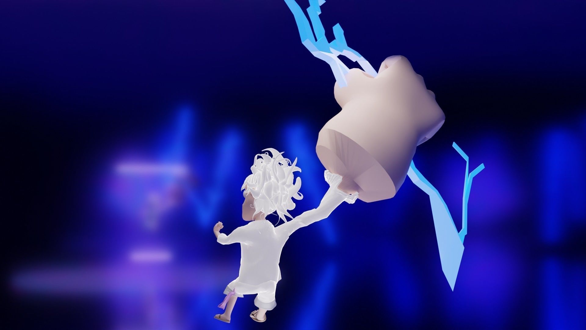 Chibi Luffy Gear 5 Low-poly 3D model_5