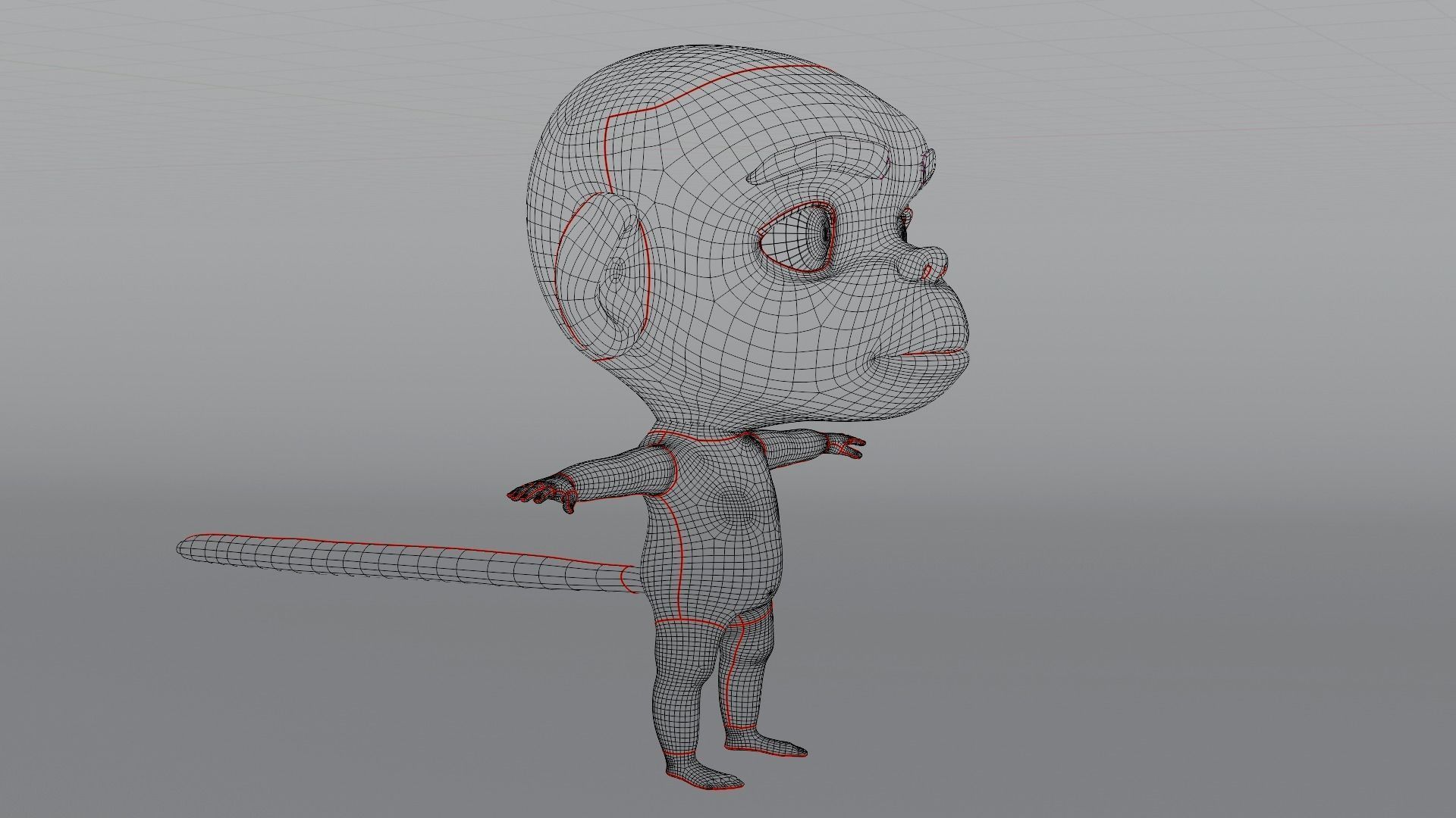 Monkey Cartoon 3D model_19