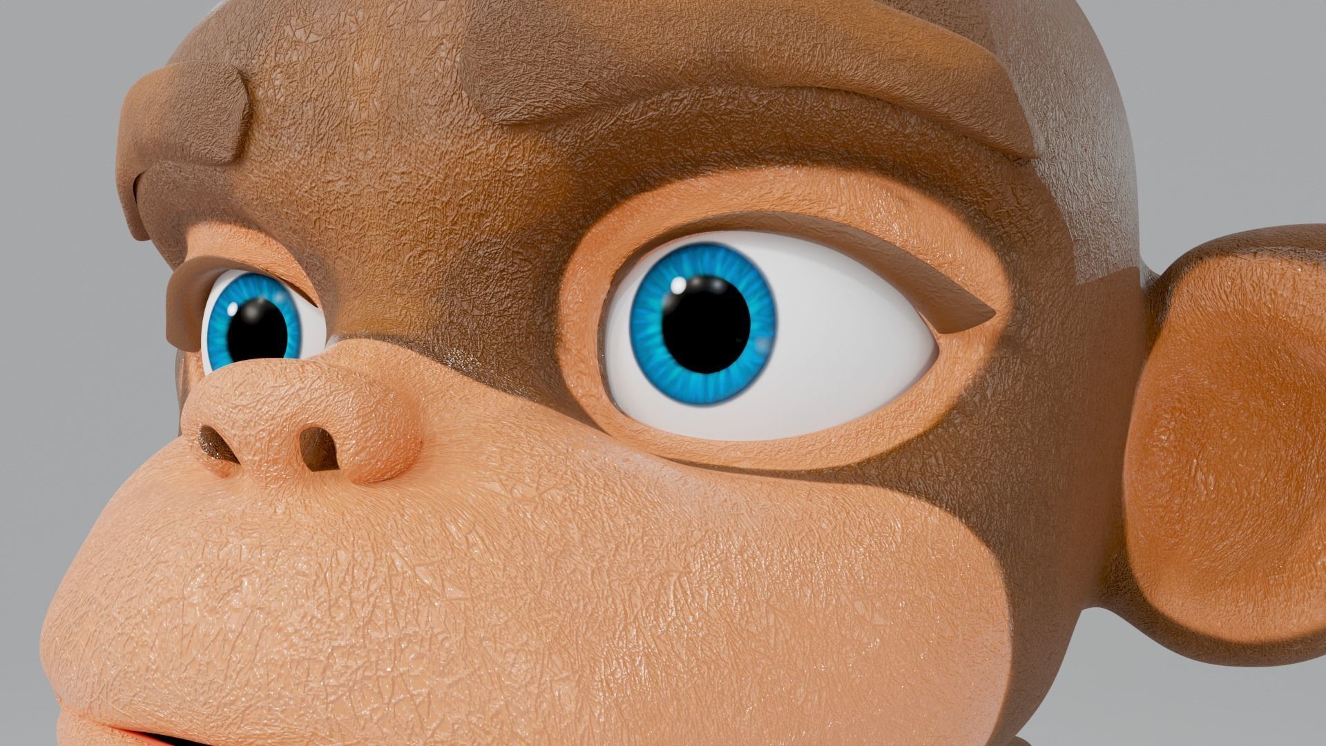 Monkey Cartoon 3D model_6