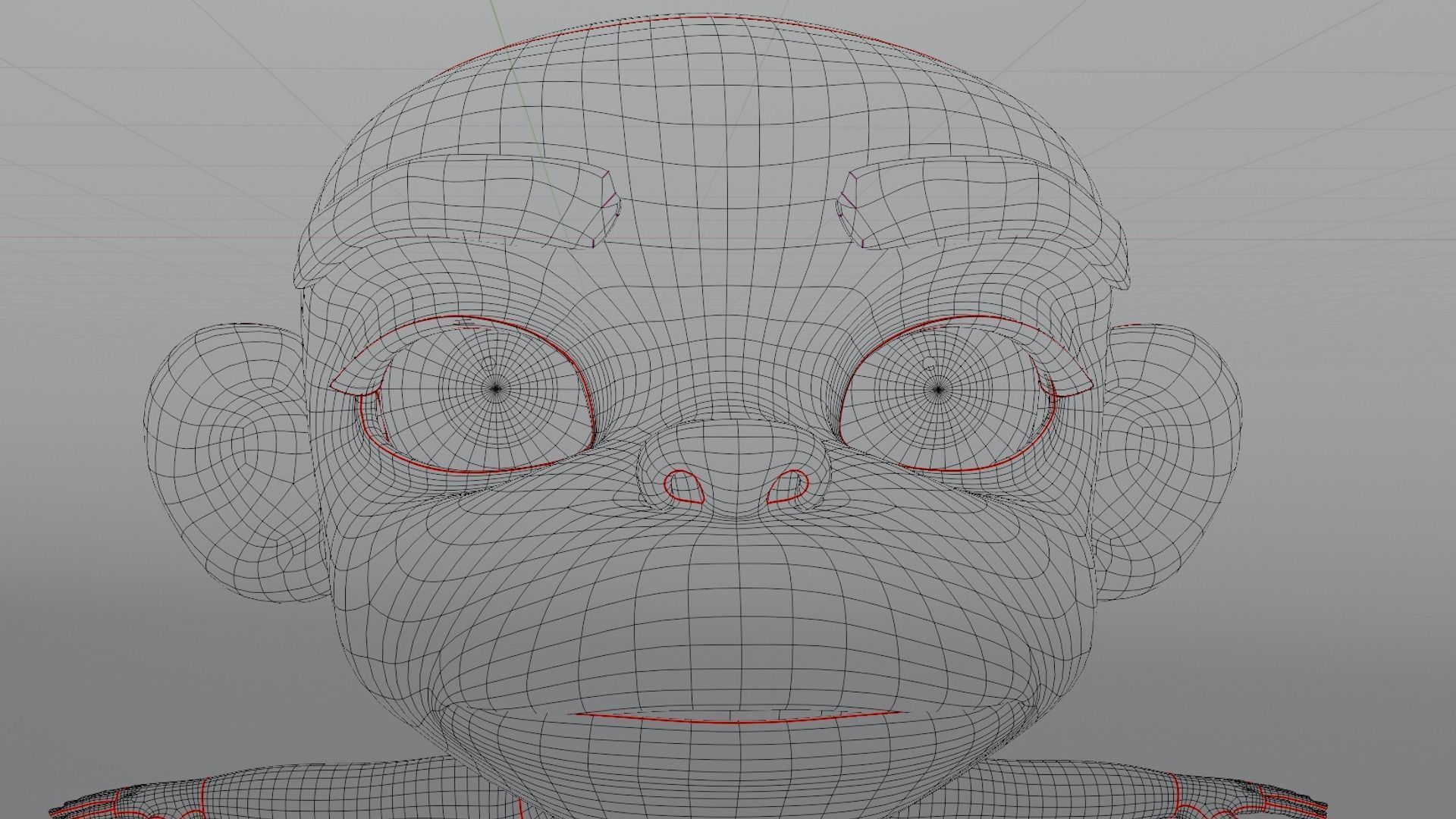 Monkey Cartoon 3D model_13