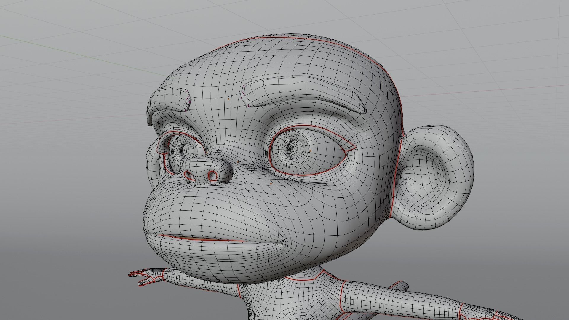 Monkey Cartoon 3D model_16