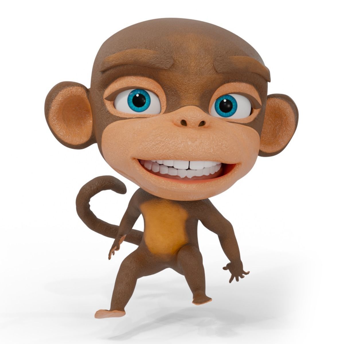 Monkey Cartoon 3D model_23
