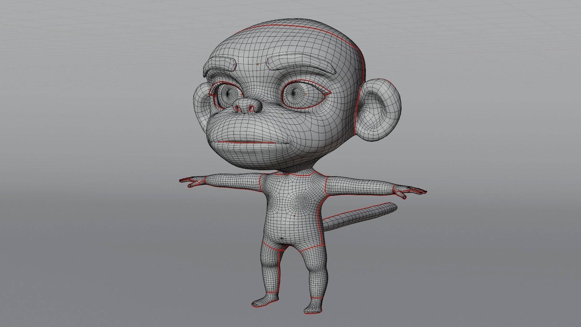 Monkey Cartoon 3D model_17