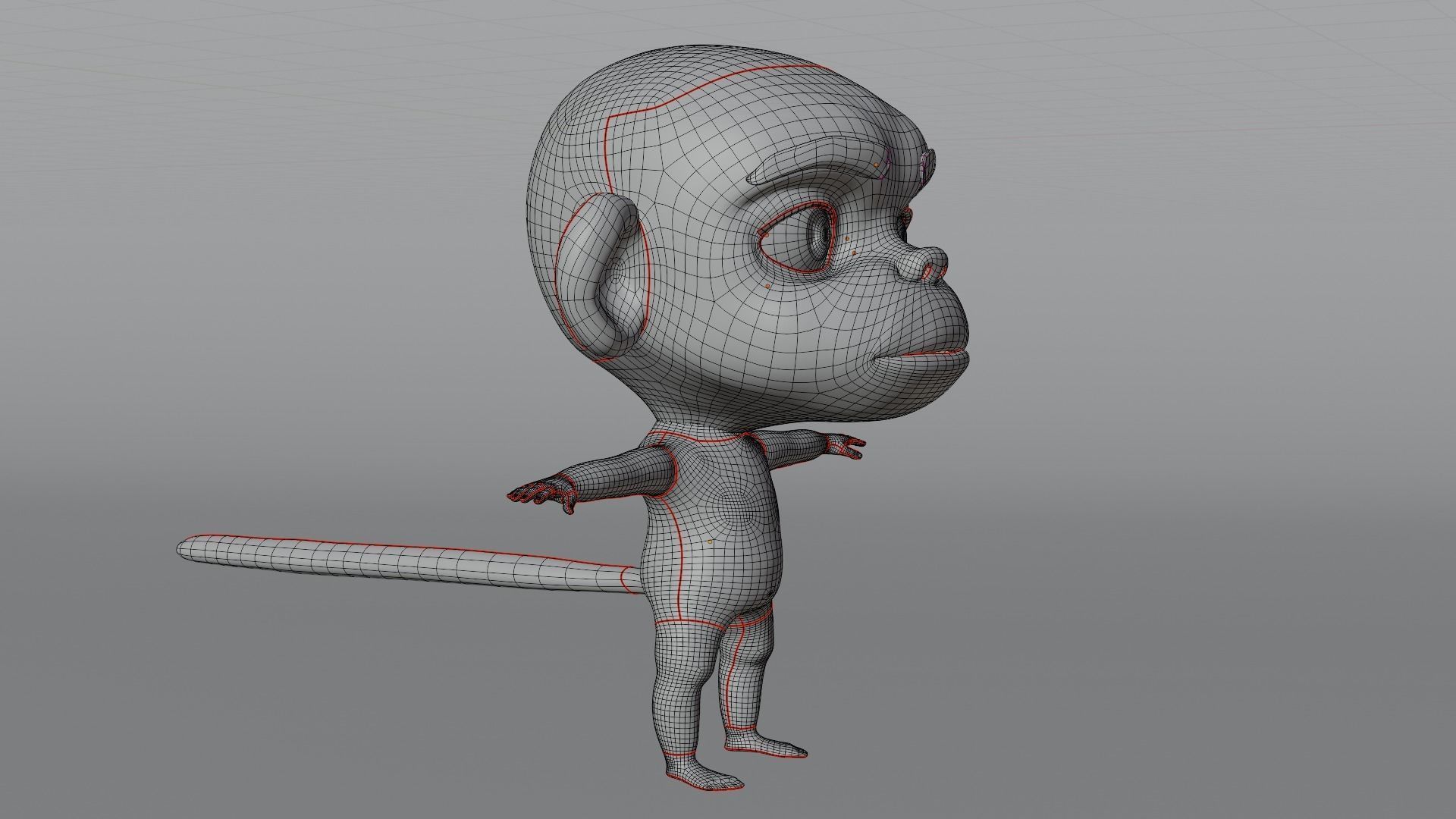 Monkey Cartoon 3D model_22