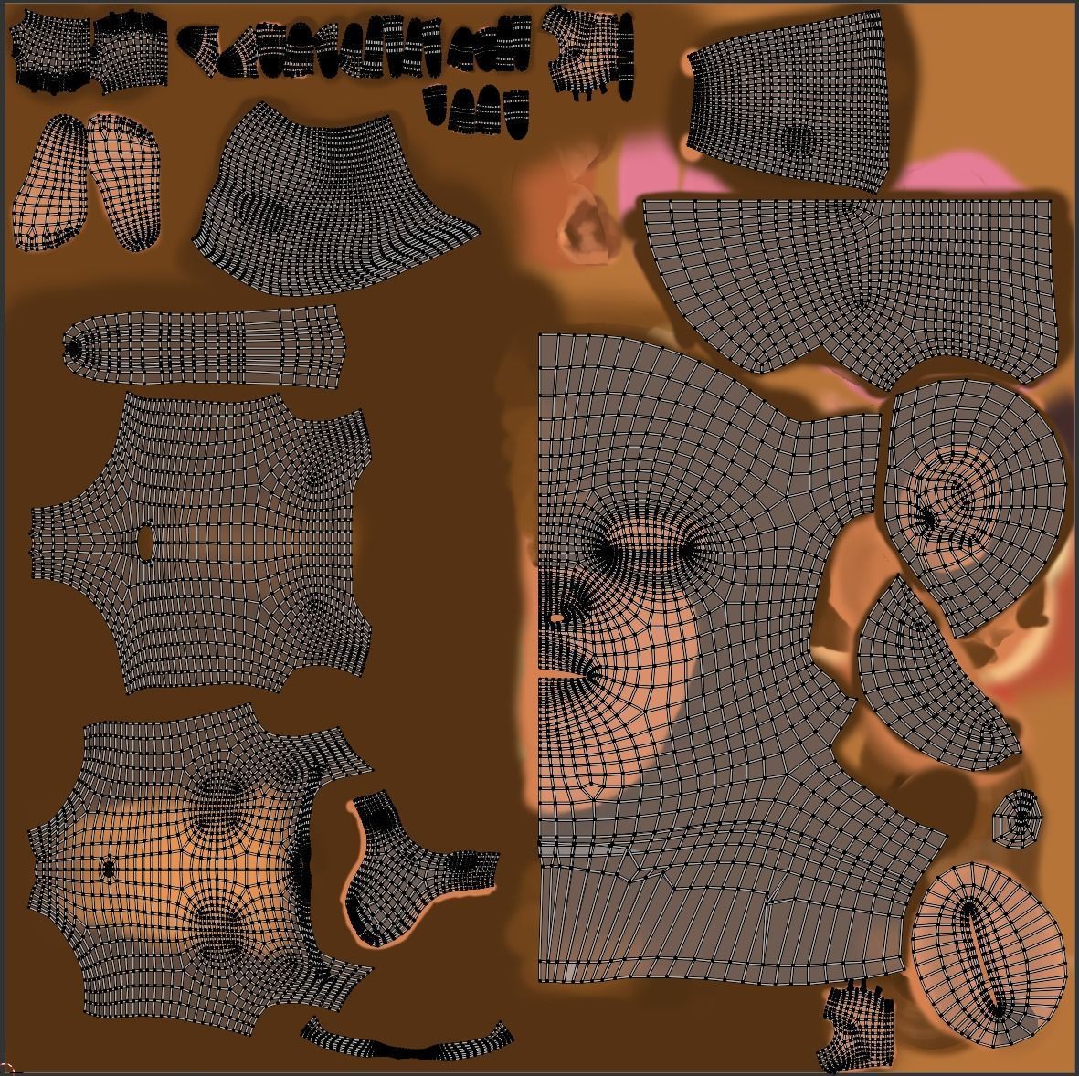 Monkey Cartoon 3D model_24