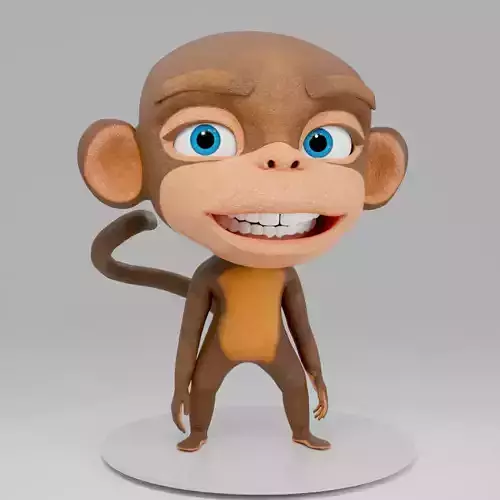 Monkey Cartoon 3D model