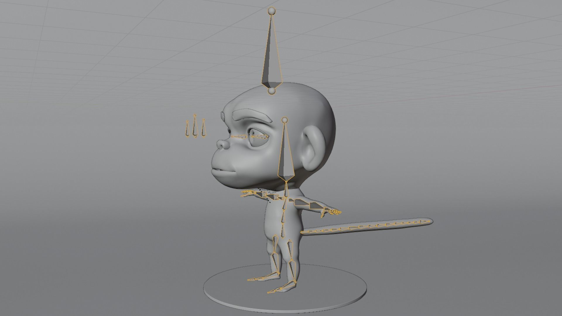 Monkey Cartoon 3D model_11