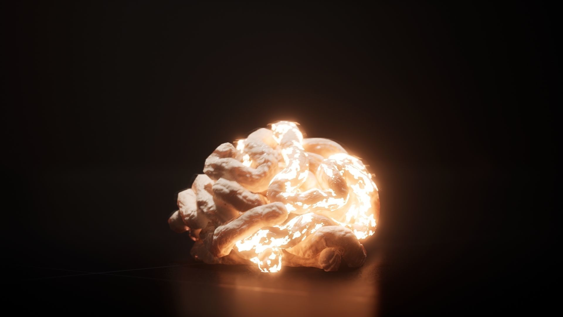 GutBall glowing ball of fire Low-poly 3D model_8