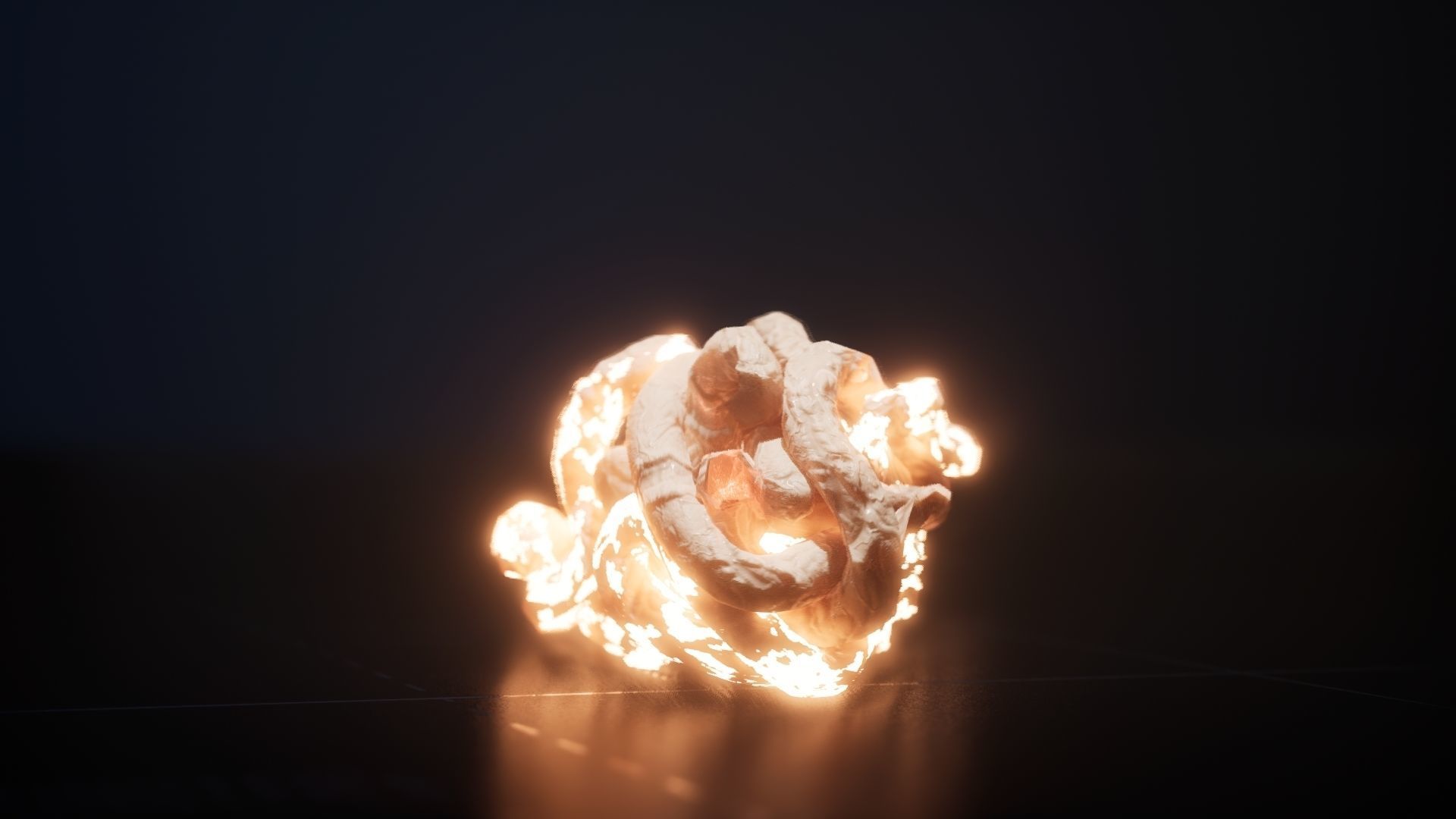 GutBall glowing ball of fire Low-poly 3D model_6