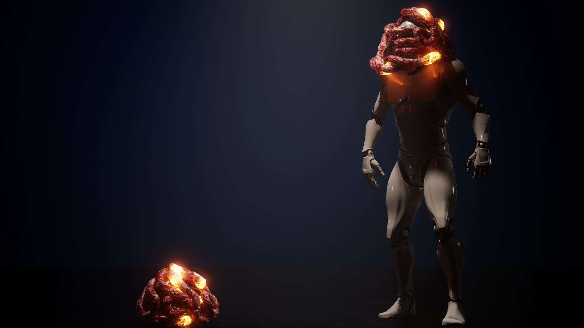 GutBall glowing ball of fire Low-poly 3D model_5
