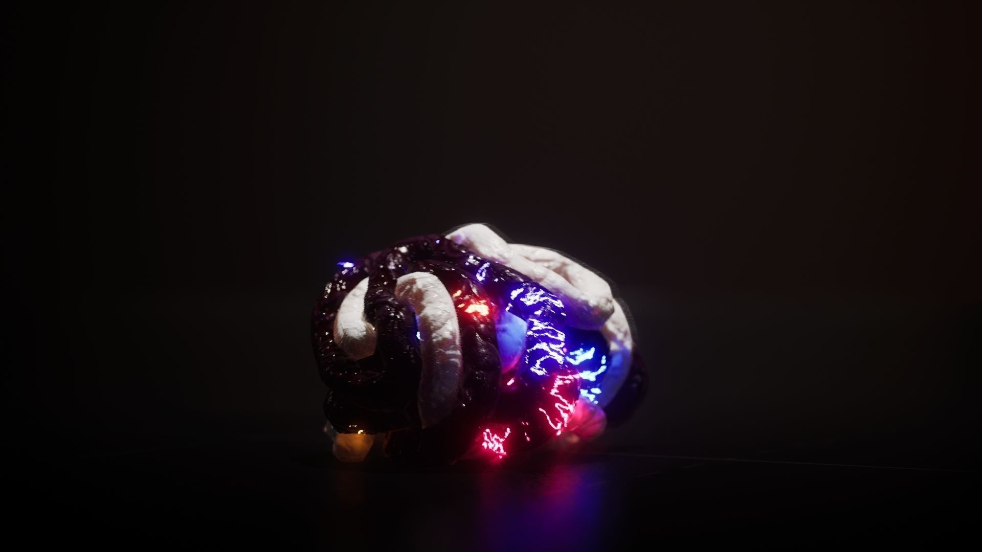 GutBall glowing ball of fire Low-poly 3D model_11