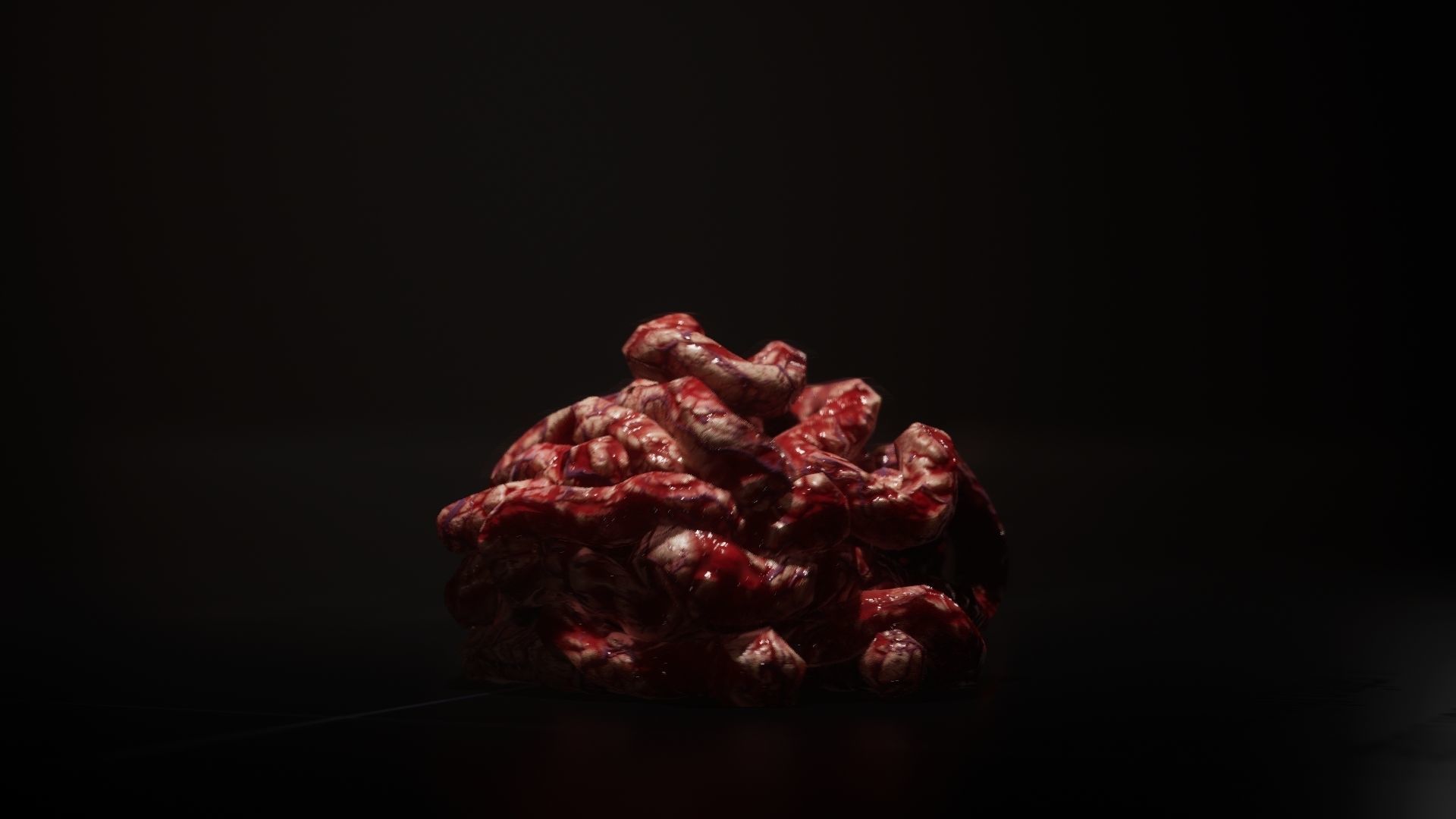 GutBall glowing ball of fire Low-poly 3D model_7